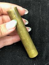 Load image into Gallery viewer, Original WW1 British Army SMLE Enfield Brass Oil Bottle - H.J&S Maker Marked - The Militaria Shop