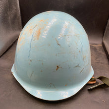 Load image into Gallery viewer, Original Cold War era Czech Army VZ 53-80 Type United Nations UN Blue Helmet - The Militaria Shop