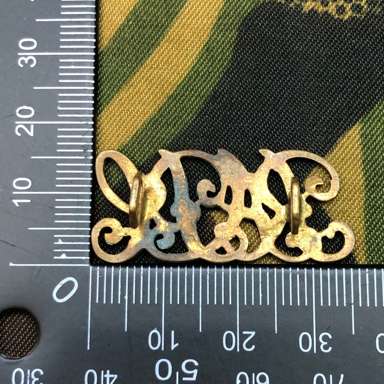 Genuine British Army Brass Shoulder Title - Royal Army Pay Corps RAPC - The Militaria Shop