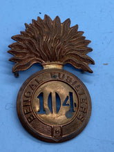 Load image into Gallery viewer, British Army / Indian Army Victorian 104th Bengal Fusiliers Glengarry Badge - The Militaria Shop
