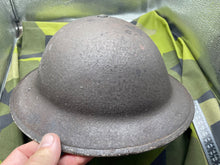 Load image into Gallery viewer, Original WW2 British Army Combat Helmet - Size Marked 6 1/2 - The Militaria Shop