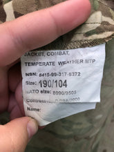Charger l'image dans la galerie, British Army MTP Camouflaged Combat Warm Weather Combat Jacket - Size 190/104 - The Militaria Shop