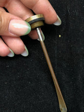 Load image into Gallery viewer, Original WW1 British Army SMLE Enfield Brass Oil Bottle - H.J&S Maker Marked - The Militaria Shop