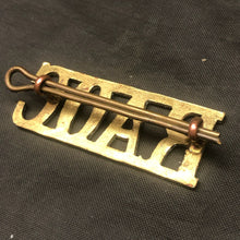 Lade das Bild in den Galerie-Viewer, Original WW2 British Army RAOC Royal Army Ordnance Corps Brass Shoulder Title - The Militaria Shop