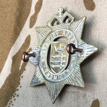 Load image into Gallery viewer, Original British Army Victorian Middlesex Volunteer Regiment Cap Badge - The Militaria Shop