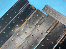 Load image into Gallery viewer, WW2 German Army belt leather fastening strip. Black Leather Reproduction - The Militaria Shop