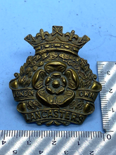 Load image into Gallery viewer, Original British Army WW1 Duke of Lancaster's Own Cap Badge - The Militaria Shop