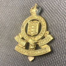 Load image into Gallery viewer, Original WW2 British Army Cap Badge - Royal Army Ordnance Corps RAOC - The Militaria Shop