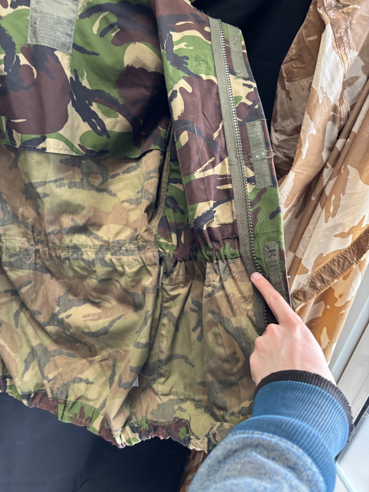 British Army DPM Camouflaged jacket Smock Windproof -Size 160/88 - The Militaria Shop