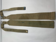 Load image into Gallery viewer, Original WW2 37 Pattern British Army L Strap Set - The Militaria Shop
