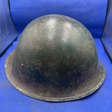 Charger l'image dans la galerie, Original WW2 Mk3 Canadian / British Army Turtle Helmet High Rivet - The Militaria Shop