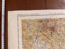 Load image into Gallery viewer, Original WW2 British Army RAF Navy Base Map of England - Midlands - Birmingham - The Militaria Shop