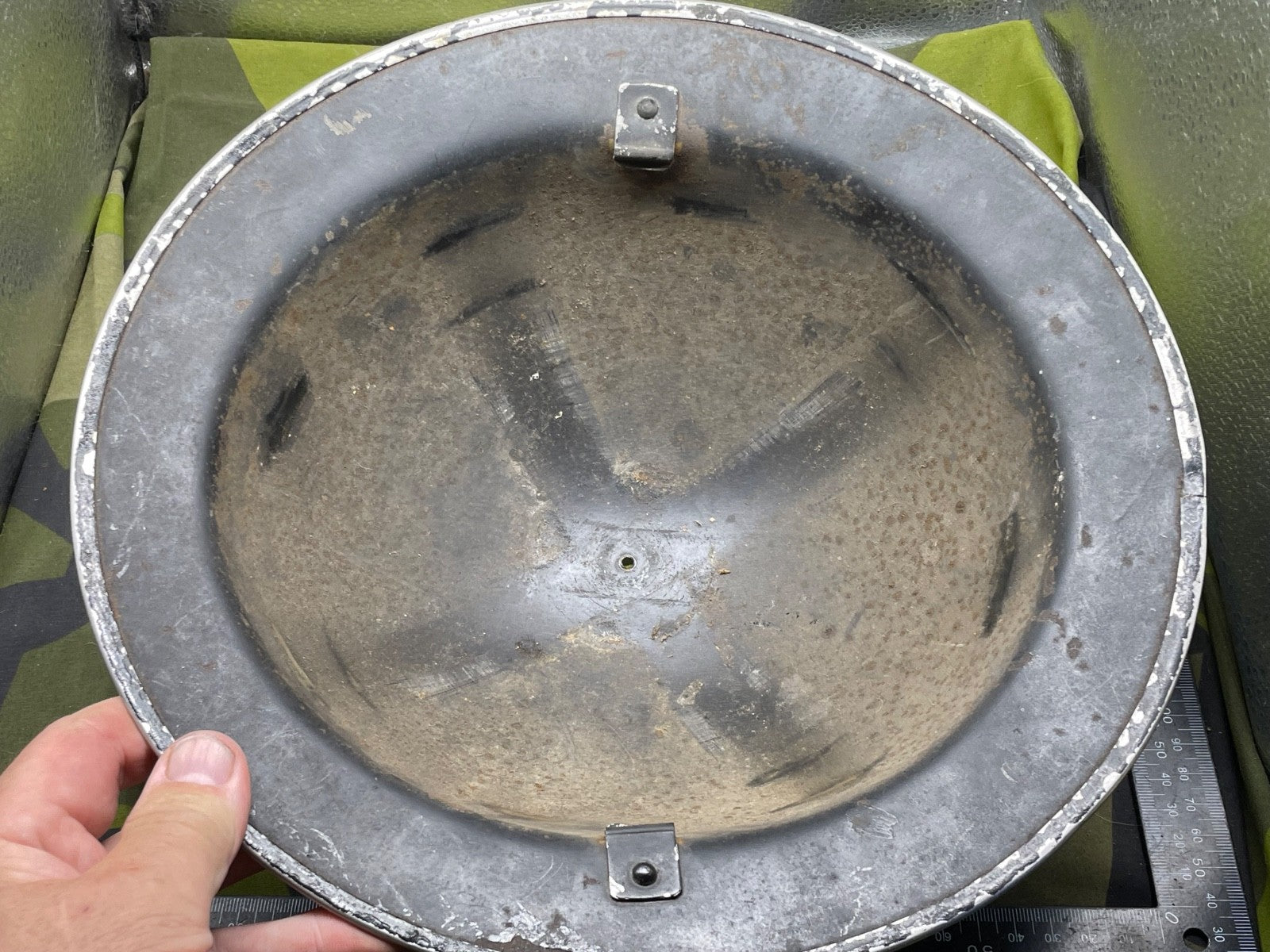 Original WW2 British Home Front Warden's / Civil Defence Helmet - The Militaria Shop