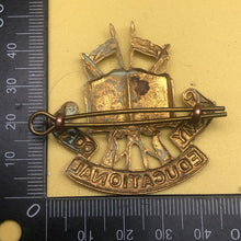 Load image into Gallery viewer, Original British Army Cap Badge - Army Educational Corps - The Militaria Shop