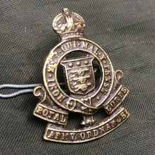 Load image into Gallery viewer, Original WW2 British Army Collar Badge - Royal Army Ordnance Corps - RAOC - The Militaria Shop