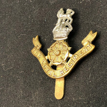 Load image into Gallery viewer, Genuine WW2 British Army Brass Cap Badge - Loyal Regiment (North Lancashire) - The Militaria Shop