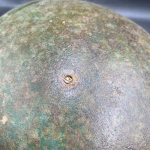 Load image into Gallery viewer, Original British/Canadian Army WW2 Mk3 Turtle High Rivet Combat Steel Helmet - The Militaria Shop