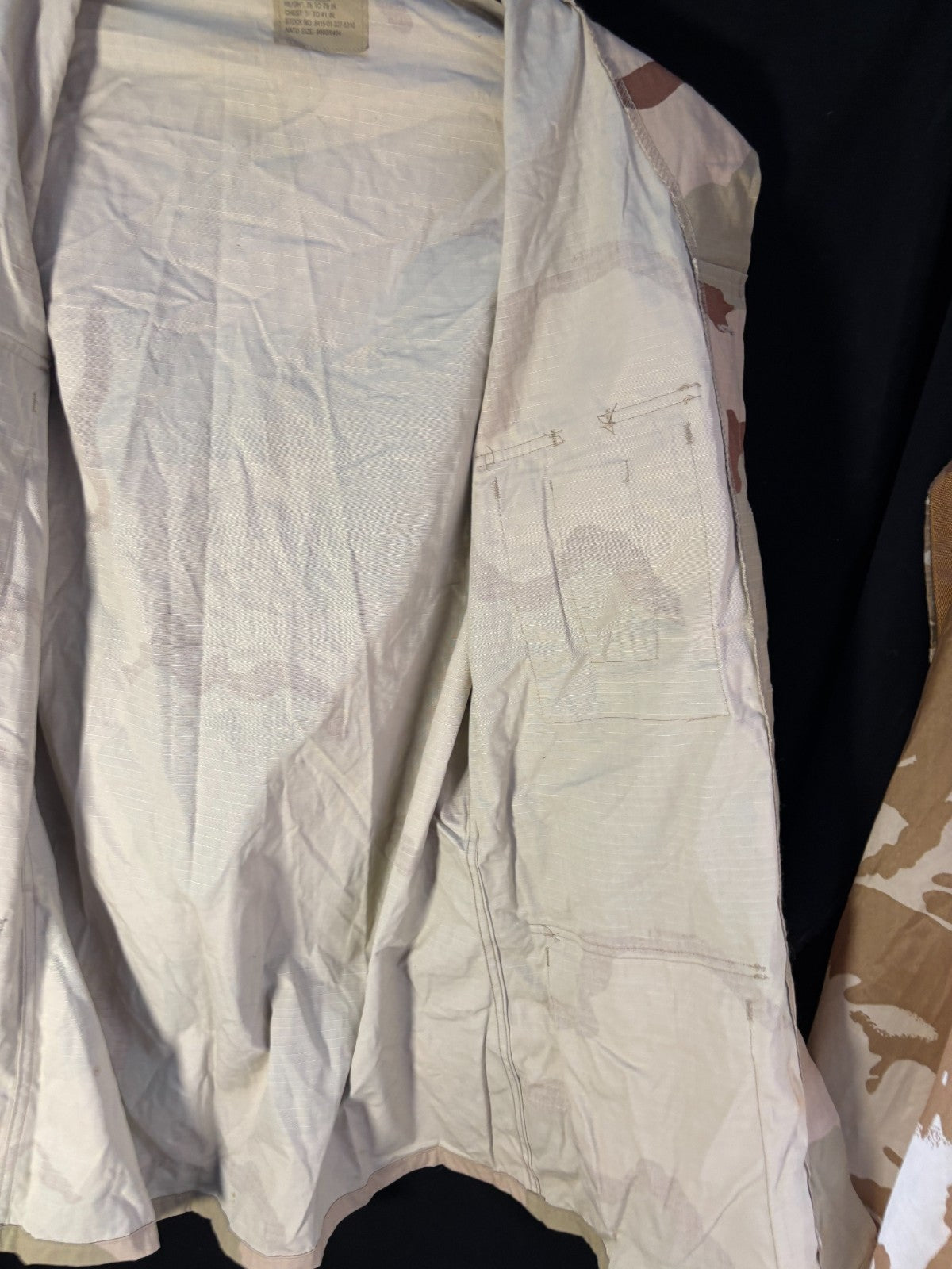 Gulf War US Army DCU Camouflaged Combat Field Coat/Jacket - Medium/X-Long - The Militaria Shop