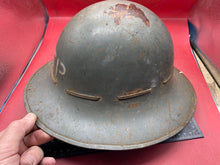 Load image into Gallery viewer, Original WW2 British Home Front SFP Supplementary Fire Party Helmet with Liner - The Militaria Shop