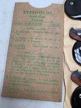 Load image into Gallery viewer, Genuine WW2 British Military Army Eye Shields Anti-Gas - 1944 Dated - The Militaria Shop