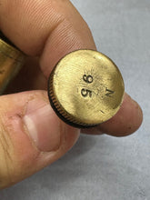 Load image into Gallery viewer, Original WW1 British Army SMLE Enfield Brass Oil Bottle - H.J&S - The Militaria Shop