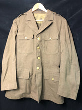 Load image into Gallery viewer, Original WW2 US Army Class A Dress Jacket 1941 - Private Ryan Prop - 38" Regular - The Militaria Shop