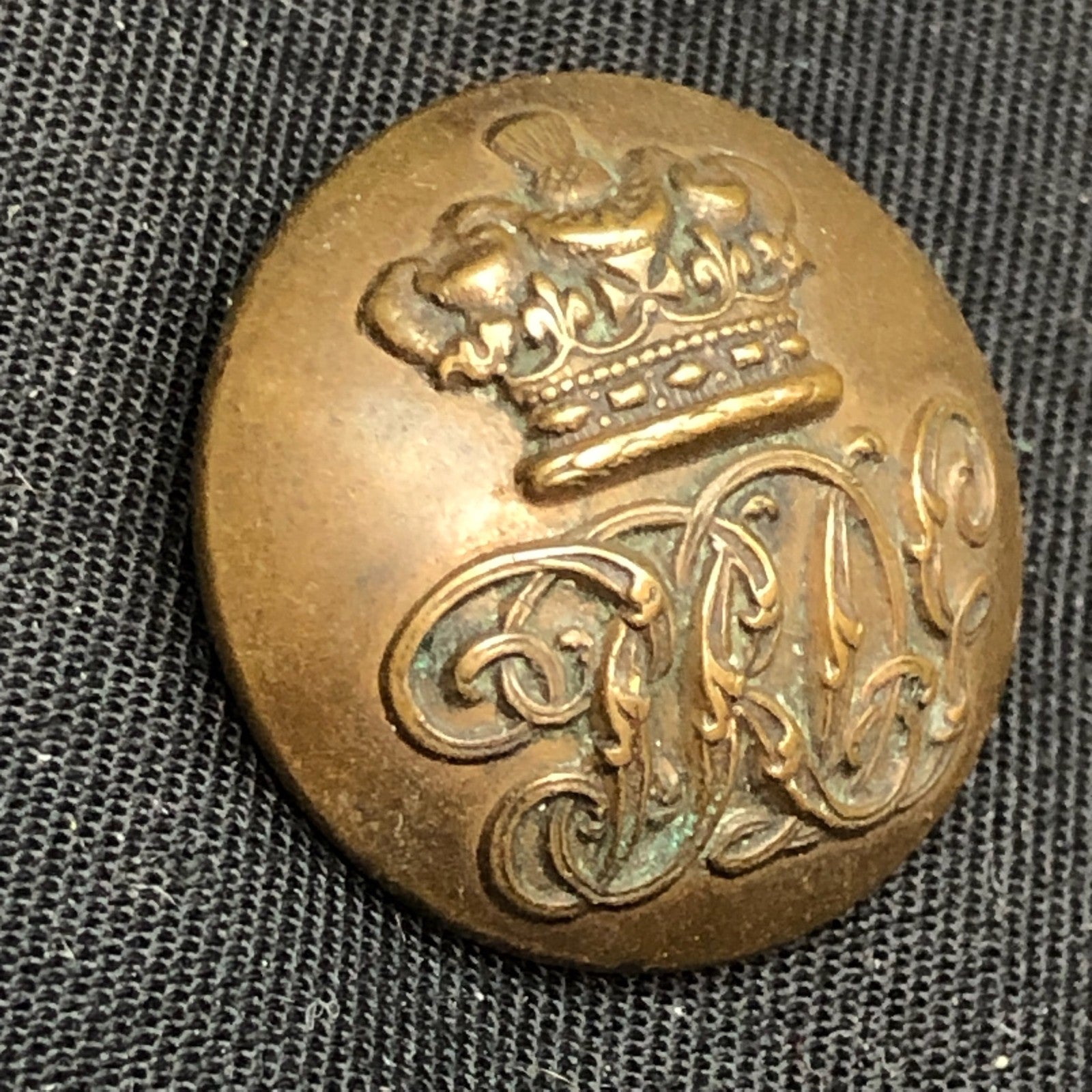 Original Victorian Era British Army Princess Royal Dragoon Guards Uniform Button - The Militaria Shop