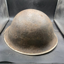 Load image into Gallery viewer, Original British/Canadian Army WW2 Mk3 Turtle High Rivet Combat Steel Helmet - The Militaria Shop
