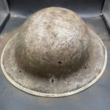 Load image into Gallery viewer, Original WW2 British Army Mk2 "Brodie" Combat Helmet - The Militaria Shop