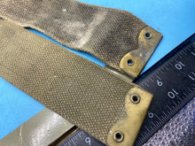 Load image into Gallery viewer, Original Pair of British Army 37 Pattern Khaki Canvas L-Straps - The Militaria Shop