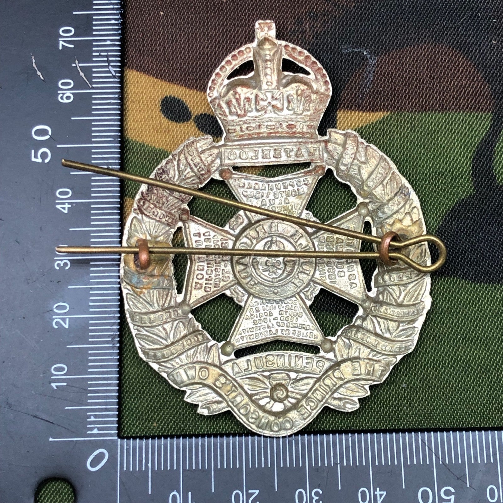 Original WW2 British Cap Badge - Rifle Brigade (The Prince Consort's Own) - The Militaria Shop