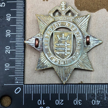 Load image into Gallery viewer, Original British Army Victorian Middlesex Volunteer Regiment Cap Badge - The Militaria Shop