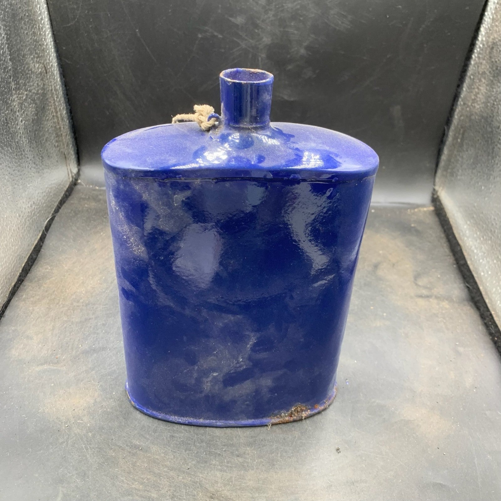 Original WW2 British Army / RAF Blue 37 Pattern Water Bottle - The Militaria Shop