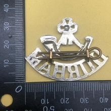 Load image into Gallery viewer, Genuine British Army Durham Light Infantry White Metal Shoulder Title / Collar - The Militaria Shop
