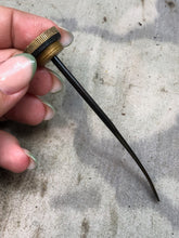 Load image into Gallery viewer, Original WW1 British Army SMLE Enfield Brass Oil Bottle - EFD Marked - The Militaria Shop