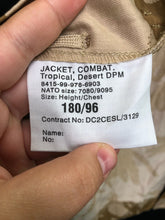 Load image into Gallery viewer, Genuine British Army Desert DPM Camouflaged Combat Jacket - Size 180/96 - The Militaria Shop
