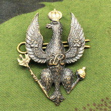 Load image into Gallery viewer, Original WW2 British Army Cap Badge - King's Royal Hussars - The Militaria Shop