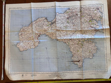 Charger l'image dans la galerie, Original WW2 British Army GSGS OS Map of England - Lands End & Lizard - The Militaria Shop