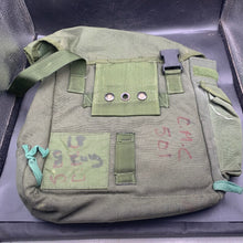 Load image into Gallery viewer, Genuine British Army Surplus OD Green Gas Mask Bag Haversack - The Militaria Shop