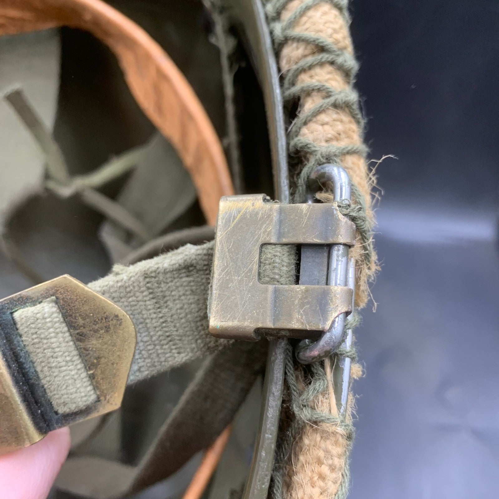 Genuine Dutch Army M53 Euroclone of US M1 Camouflaged Helmet & Liner Set - The Militaria Shop