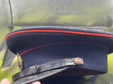 Load image into Gallery viewer, Original WW1 British Army GV Royal Engineer's Peaked Cap - Size 56cm - The Militaria Shop