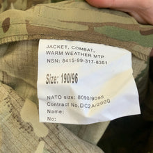 Load image into Gallery viewer, Genuine British Army MTP Warm Weather Combat Jacket NEW - Size 190/96 - The Militaria Shop
