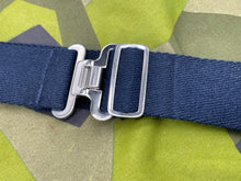 Load image into Gallery viewer, Original British Royal Navy Blue Canvas Stable Belt - Approx 46" Waist - The Militaria Shop