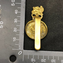 Charger l'image dans la galerie, Genuine British Army Brass Cap Badge - Royal Devon Yeomanry - The Militaria Shop