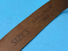 Lade das Bild in den Galerie-Viewer, Original British Army Officer's Sam Browne Leather Shoulder Strap - Marked 37" - The Militaria Shop