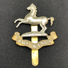 Charger l'image dans la galerie, Original British Army WW1 / WW2 The King's Liverpool Regiment Cap Badge - The Militaria Shop