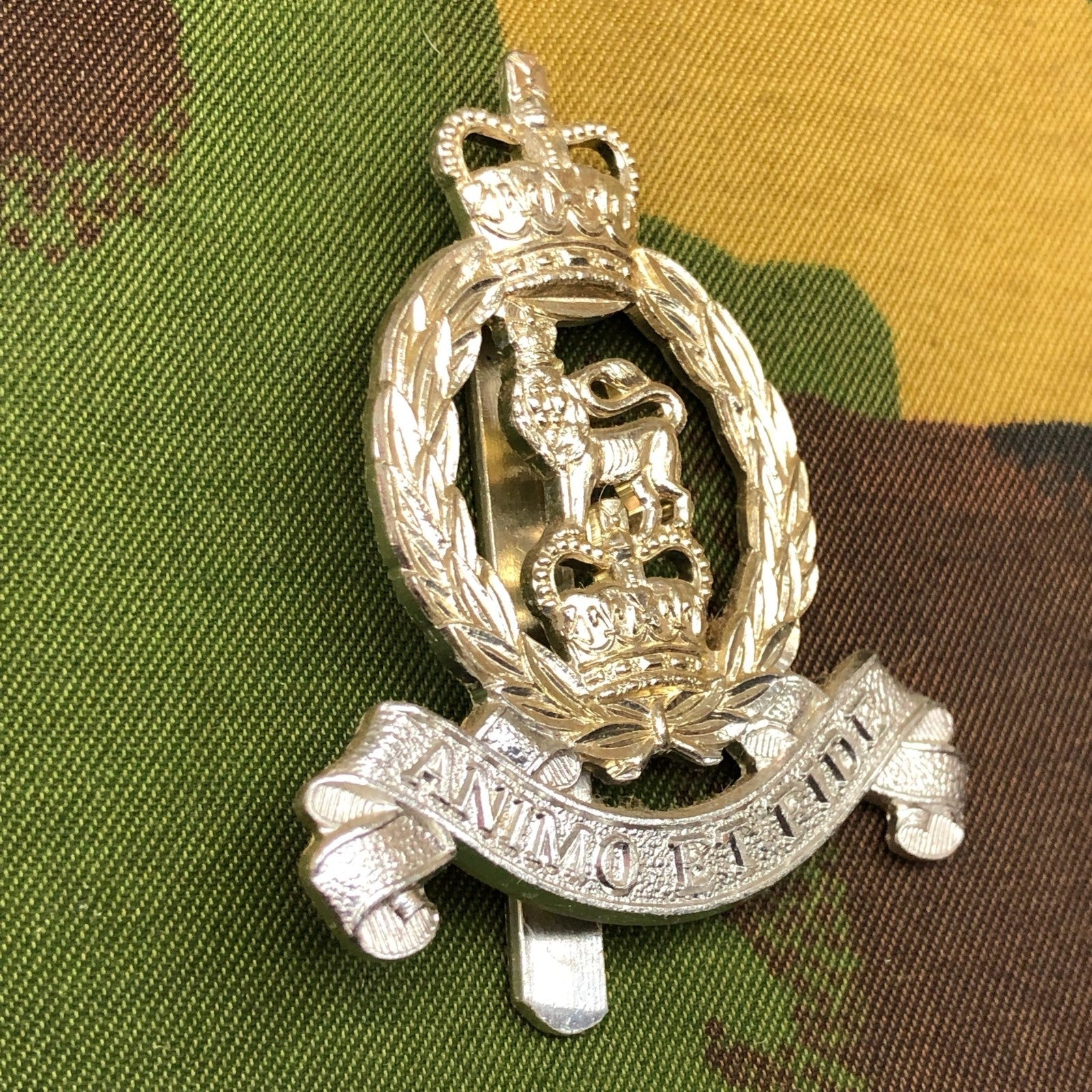 Original British Staybrite Army Cap Badge - Adjutant General's Corps - The Militaria Shop