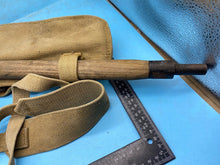 Load image into Gallery viewer, Original WW2 British Army Canvas Handle, Carrier & 1944 Dated Helve with Strap - The Militaria Shop