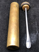 Load image into Gallery viewer, Original WW1 British Army SMLE Enfield Brass Oil Bottle - J.J.B Maker Marked - The Militaria Shop