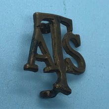Load image into Gallery viewer, Original WW2 British Army Collar Badge - Auxiliary Territorial Service ATS - The Militaria Shop